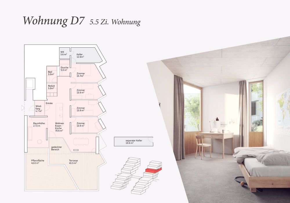 Wohnung D7 | 5.5 Zimmerwohnung