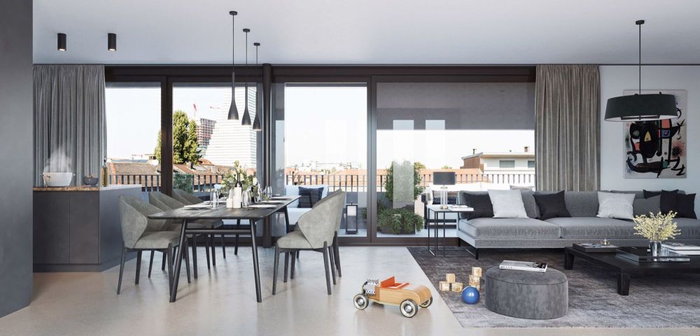 Visualisierung Wohnen Penthouse