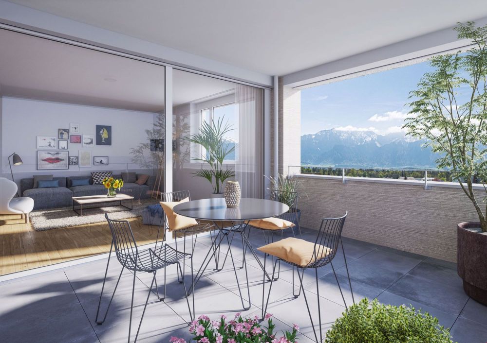 Visualisierung Balkon